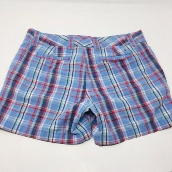 Tommy Hilfiger Y2K plaid shorts blue 10 BoxK - Picture 2 of 7